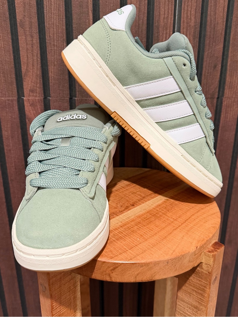 Adidas Grand Court Alpha 00s Sage Green Suede Women’s 6 NWT